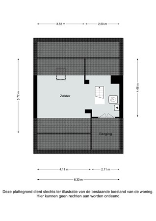 Plattegrond - Heerlerbaan 163, 6418 CC Heerlen - Heerlerbaan 163 Heerlen - Zolder 2D.jpg